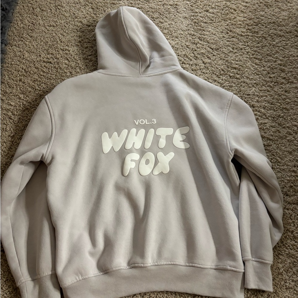 White Fox Boutique Cream Hoodie